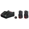 Bosch 1600A019RD Starterset 12 V Advanced 12V Li-Ion Accu Starterset (2x 3.0Ah) + Lader