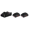 Bosch 1600A01BA3 18V Li-Ion Accu Starterset (2x 4.0Ah) + Lader