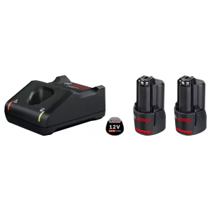 Bosch 1600A019R8 Starterset 12V Basic - 12V Li-ion Accu Starterset (2x2.0Ah) + Snellader
