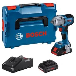 Bosch GDS 18V-450 HC 18V Li-ion Accu Slagmoeraanzetter Set (2x 4.0Ah) In L-Boxx + CoMo - 450 Nm