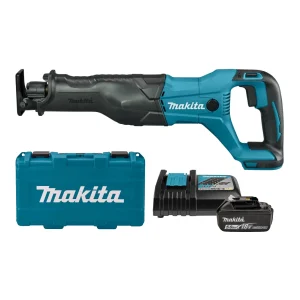 Makita DJR186RT 18V Li-Ion Accu Reciprozaag Set (1x 5.0Ah Accu) In Koffer - Snelwissel - Variabel
