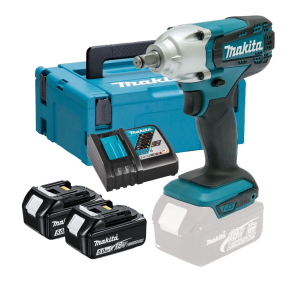 Makita DTW190RTJ 18V Li-Ion Accu Slagmoersleutel Set (2x 5.0Ah Accu) In Mbox - 190Nm - 1/2" - Koolborstelloos