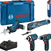 Bosch 5 Tool Kit 12V Accu Combiset (3x 2.0Ah) In L-Boxx