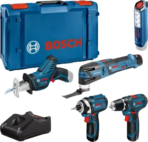 Bosch 5 Tool Kit 12V Accu Combiset (3x 2.0Ah) In L-Boxx