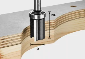 Festool 491028 HW S8 D19/NL25 Kantenfrees - 8" - 19,05mm - 25/62mm