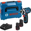 Bosch GDR 12V-105 12V Li-Ion Accu Slagschroevendraaier Set (2x 2.0Ah Accu) In L-Boxx
