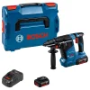 Bosch GBH 18V-24 C 18V Li-ion Accu Combihamer Set (2x 5.0Ah) In L-Boxx - 2,4J - 30mm