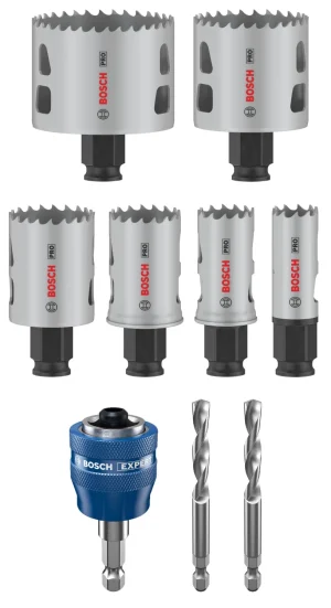 Bosch 2608594435 PRO 9-delige Multi Material PC Plus Gatzagenset - 20,25,32,38,51,64mm