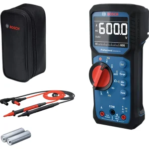 Bosch GDM 600-15 Digitale Multimeter True RMS In Etui - AC/DC 600 V & 10 A - CAT III 600 V