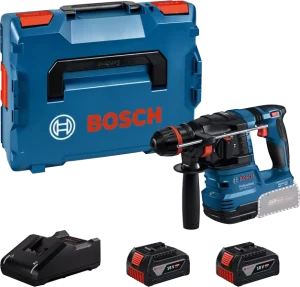 Bosch GBH 18V-22 X SDS-plus Accu ONECHUCK Combihamer Set (2x 4,0Ah) In L-Boxx