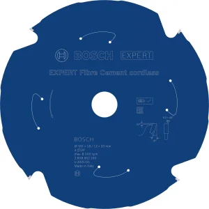 Bosch 2608902200 EXPERT Cirkelzaagblad - 165 X 20 X 4T - Vezelcementplaten