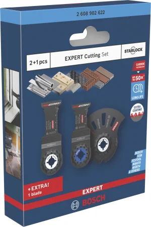 Bosch 2608902622 EXPERT Multitool Doorslijpset Voor Multi Material (3-delig)