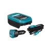 Makita 1915U4-1 DC18SJ Accu Lader Set Incl. ADP14 Auto Adapter En USB-C Kabel - 2,1 - 3,5A