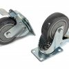 Zwenkwiel 100 mm met rem (4 stuks)