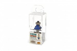 HBM PROFI HM Kwartrondprofielfrees R6,35 x 25,4 mm met geleidelager