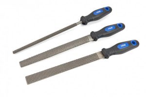 HBM 3-delige DeLuxe houtraspenset / houtvijlenset met SOFT GRIP handvaten