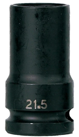 RODAC 1/2" krachtdop linkse draad 20 mm