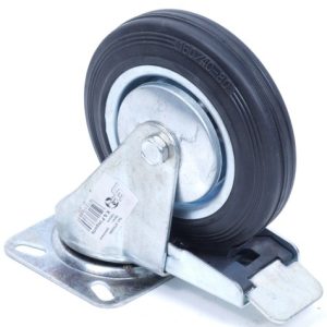 Wiel / zwenkwiel + rem 160mm