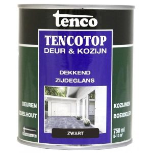 Tencotop Deur & Kozijn Dekkend Zijdeglans Zwart - 750 ml