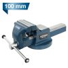 Hyundai Stalen Bankschroef 100 mm – Klemcapaciteit 110 mm – TÜV GS – Met Verwisselbare Bekken