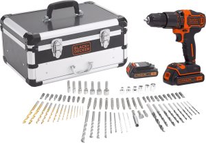 Black & Decker Accu boor/schroefmachine BDC718AS2F met 80 accessoires in koffer