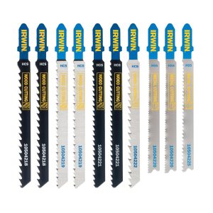 IRWIN Set decoupeerzaagbladen 10PCS, T-schacht Hout & metaal