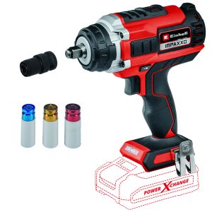 Einhell IMPAXXO 18/450 BL Solo – Accu Slagmoersleutel – 400Nm – Brushless – 3 Snelheden – LED – Incl. Bitadapter & Moerset
