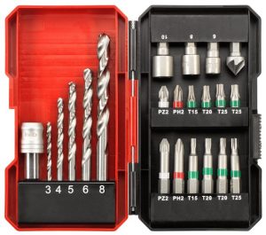 Einhell Boor-/Bitset, 22-delig in S-Box