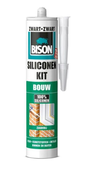 Bison siliconenkit bouw zwart - 310ml