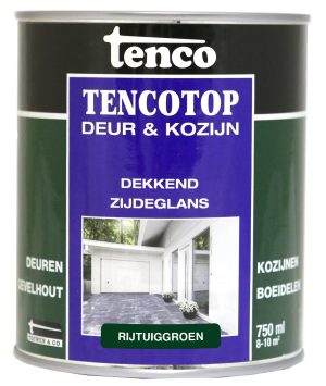 Tencotop Deur & Kozijn Dekkend Zijdeglans Rijtuiggroen - 750 ml