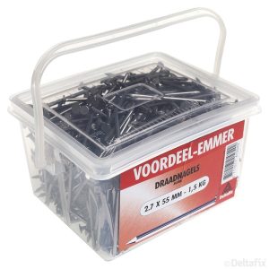 Deltafix Draadnagel Voordeelemmer 2.7X55MM 1,5KG