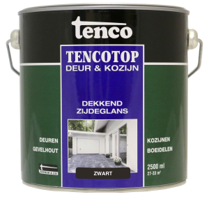 Tencotop Deur & Kozijn Dekkend Zijdeglans Zwart - 2,5 L