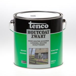 Tenco Houtcoat Zwart - 2,5 liter