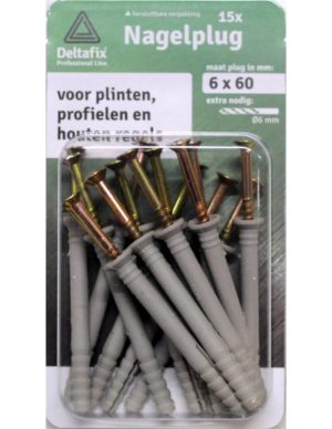 Deltafix Nagelpluggen 6x60mm 15 stuks