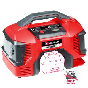 Einhell PRESSITO 18/21 Accu Compressor – 18V – Hoge & Lage Druk – Zonder Accu