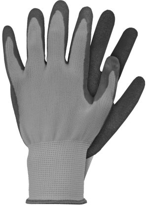 Werkhandschoen M grijs Latex