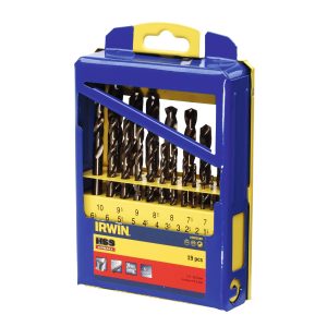 IRWIN HSS Metaalboor 135° Cobalt, 19PCS Set in metalen koffer: 1,0 - 10,0 mm