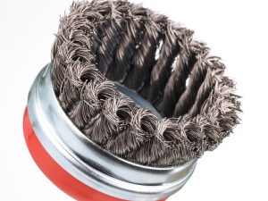 IRWIN Komstaaldraadborstel (haakse slijper) voor metaal, beton, diameter 95mm.