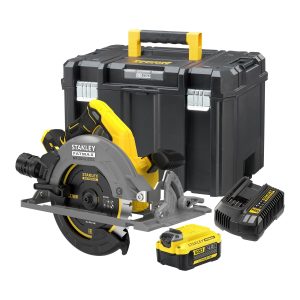 Stanley SFMCS551M1T-QW Accu Cirkelzaag Brushless 18V – 190 mm in T-stack Koffer + 4,0 Ah Accu & lader