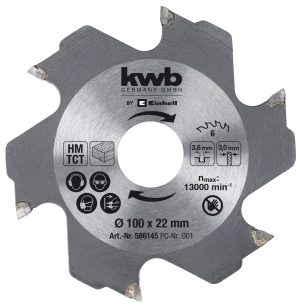 KWB Freesblad - 1 stuk - Ø100 x 22 x 3,0 mm / 6 T