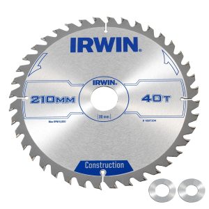 IRWIN Cirkelzaagblad T.C.T 210mm/40T- asgat 30mm