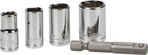 KWB Dopsleutelset met adapter, 5-delig