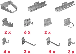Güde Assortiment gereedschapshouders 28 stuks