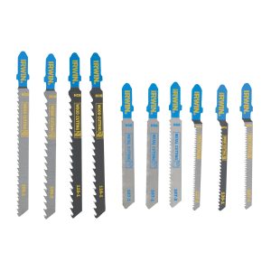 IRWIN Set decoupeerzaagbladen 10PCS mix 7 hout/3 metaal, diverse vertanding, T aansluiting