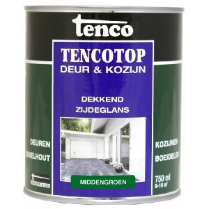 Tencotop Deur & Kozijn Dekkend Zijdeglans Middengroen - 750 ml