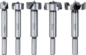 KWB Forstnerborenset 5-delig – 15 t/m 35 mm – Voor Vlakke Bodemgaten in Hout