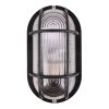 Bulleye lamp ovaal zwart