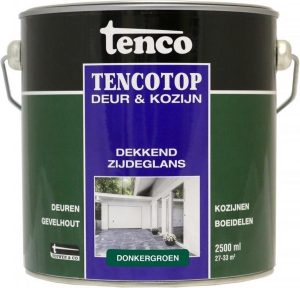 Tencotop Deur & Kozijn Dekkend Zijdeglans Donkergroen - 2,5 L