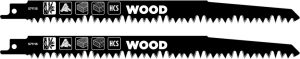 KWB Reciprozaagblad HCS 242 mm – Voor Hout, Grove Vertanding (571115) 2 Stuks
