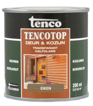 Tencotop Deur & Kozijn Transparant Halfglans Eiken - 250 ml